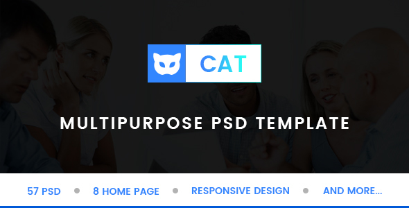 CAT - Multipurpose PSD Template - PSD Templates