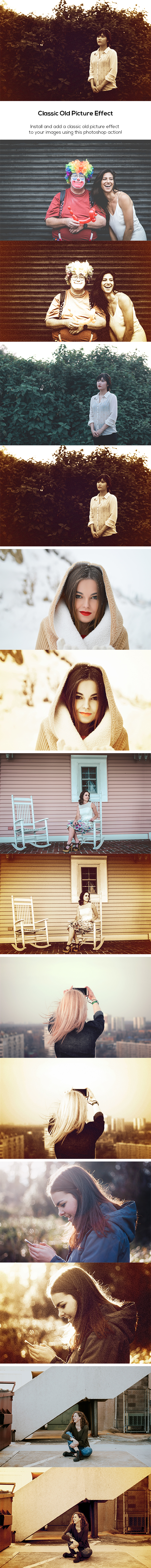 Classic Old Picture Effect - Photo Effects Actions