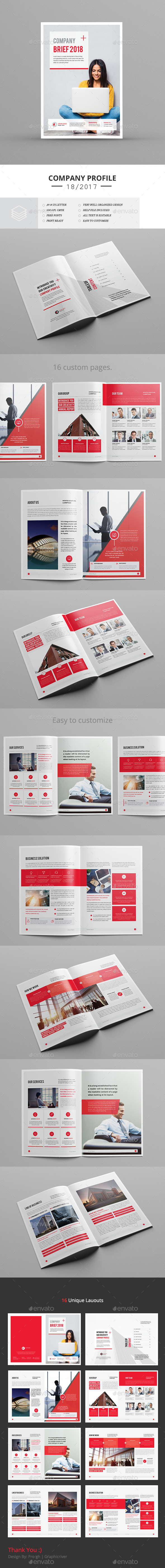 Creative Brief Template - Corporate Brochures