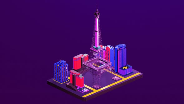 Eiffel Tower Isometric alt