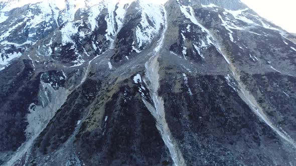 Gangotri Glacier Bhagirathi Peek Himalaya India. 