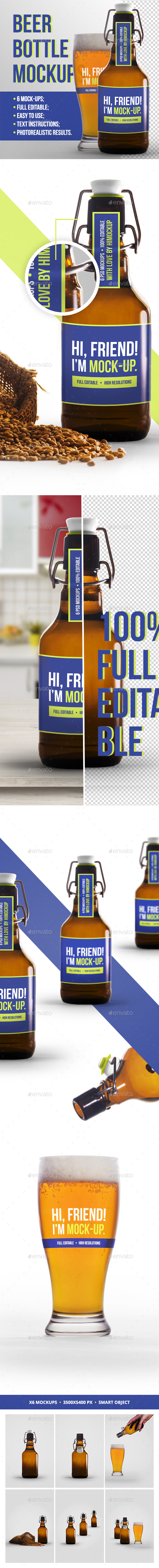 Beer Bottle Mockup