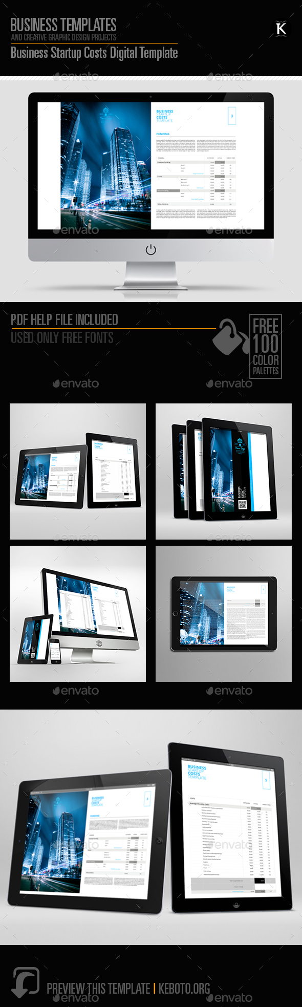 Business Startup Costs Digital Template - ePublishing