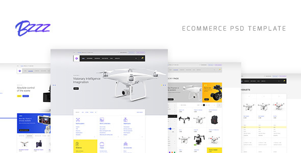 Bzzz - Gadgets eCommerce PSD Template - Shopping Retail
