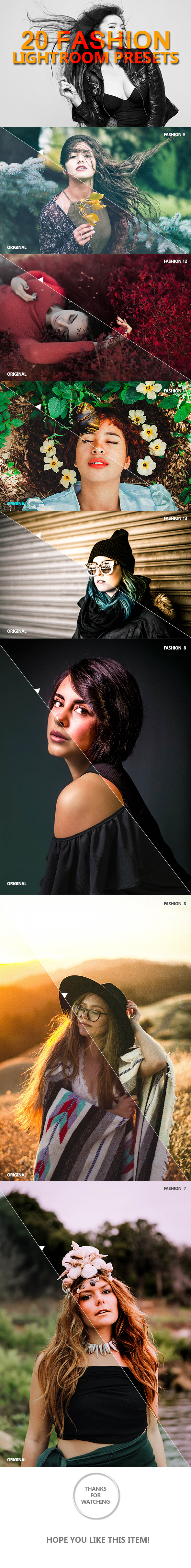 20 Fashion Lightroom Presets - Lightroom Presets Add-ons