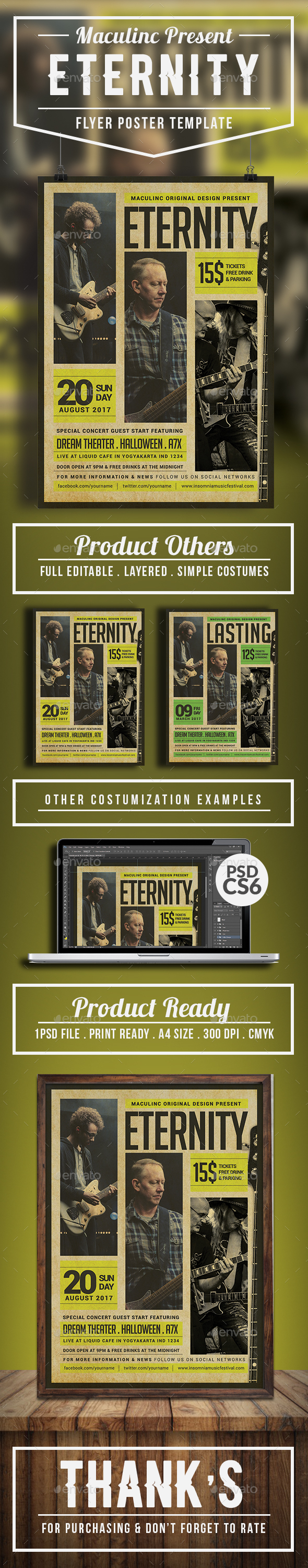 Alternative Flyer/Poster Vol.6 - Concerts Events