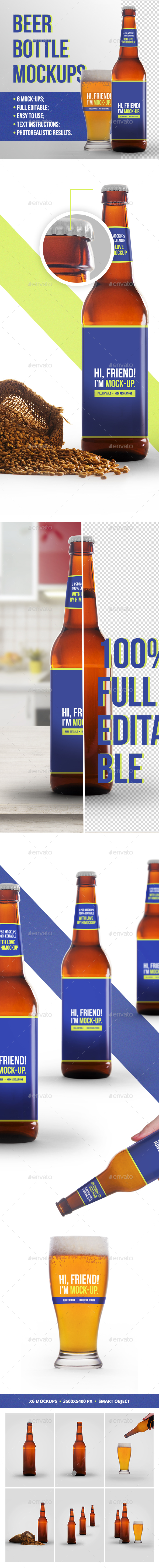 Beer Bottle Mockup 3