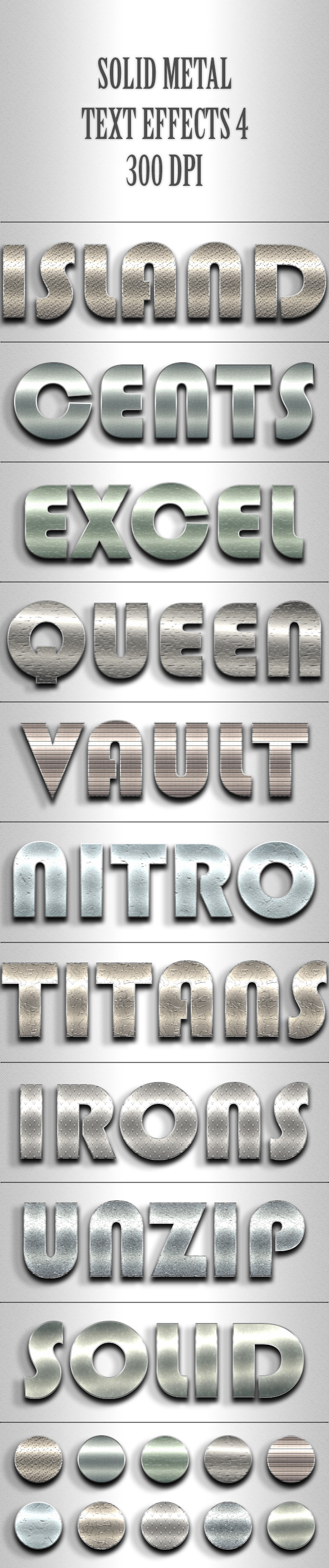 Solid Metal Text Effects 4 - Text Effects Actions