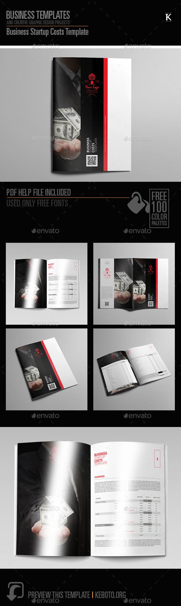 Business Startup Costs Template - Miscellaneous Print Templates