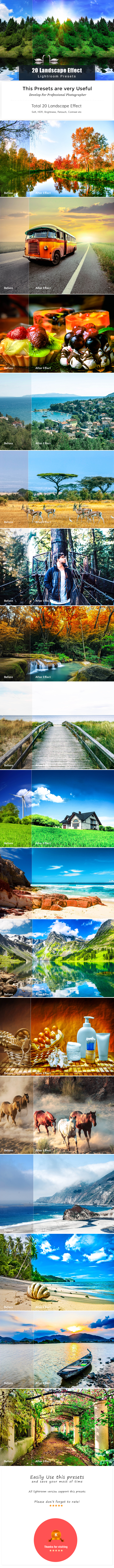 20 Landscape Effect | Lightroom Preset - Landscape Lightroom Presets