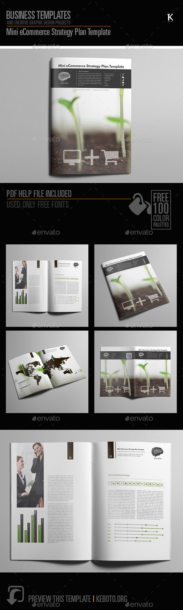 Mini eCommerce Strategy Plan Template - Miscellaneous Print Templates