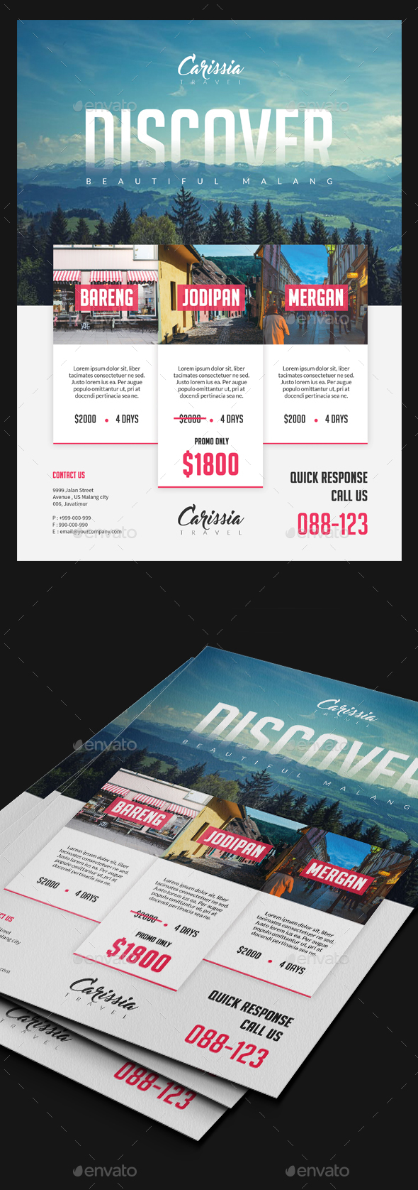 Travel Tours Flyer Template V3 - Holidays Events