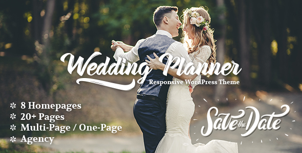 Wedding Planner - Responsive Wedding Theme - Wedding WordPress