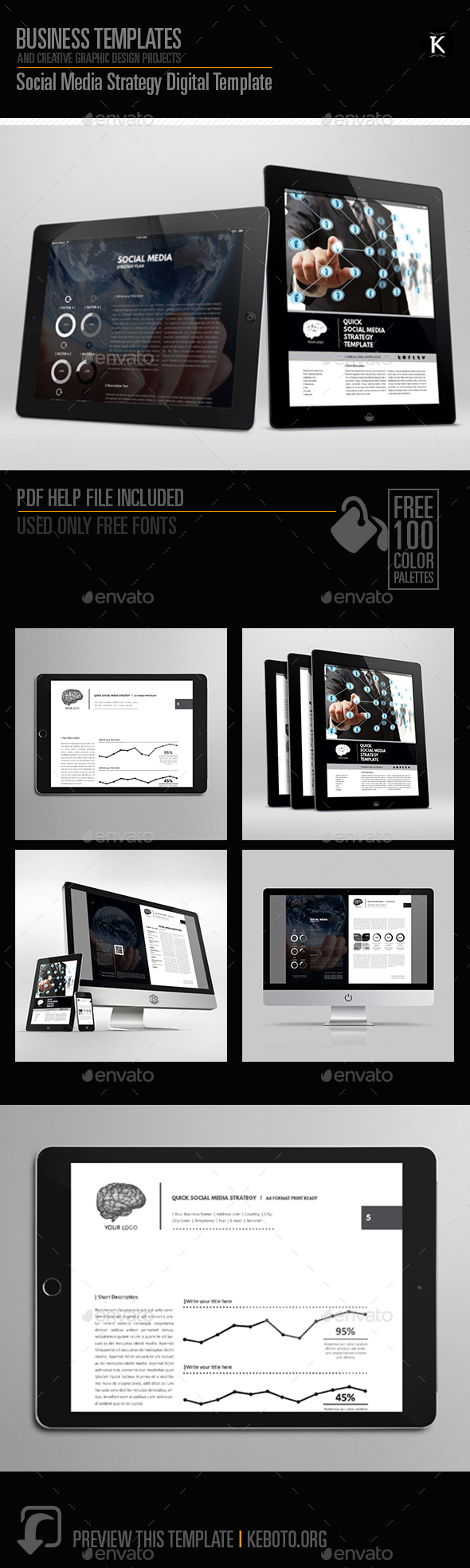 Social Media Strategy Digital Template - ePublishing