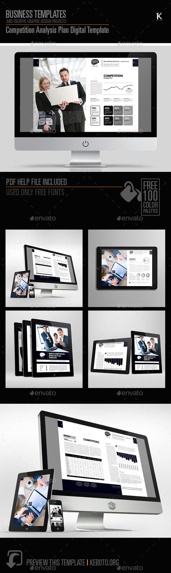 Competition Analysis Plan Digital Template - ePublishing