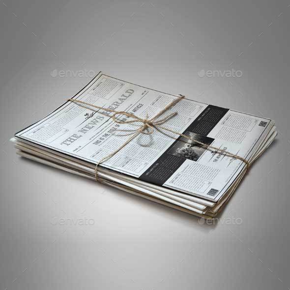 Newspaper A3 Template by Keboto | GraphicRiver