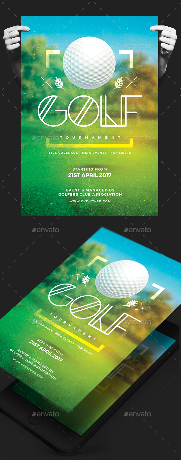Golf Tournament Flyer - Events Flyers