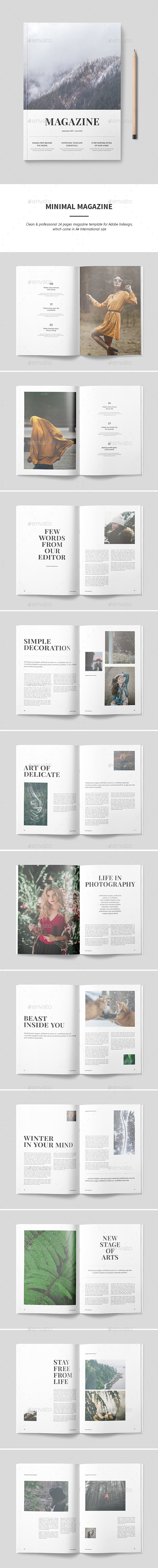 Magazine Template - Magazines Print Templates
