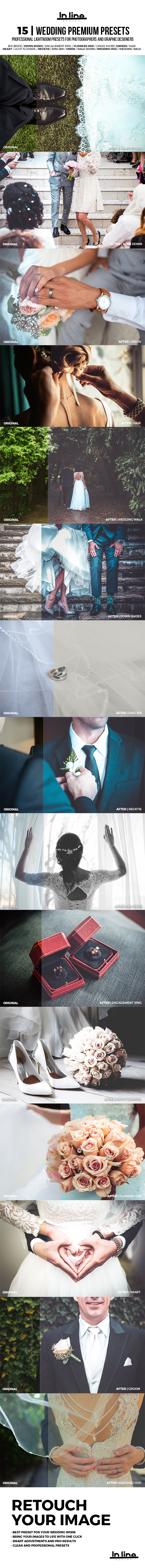 15 Premium Wedding Lightroom Presets - Wedding Lightroom Presets