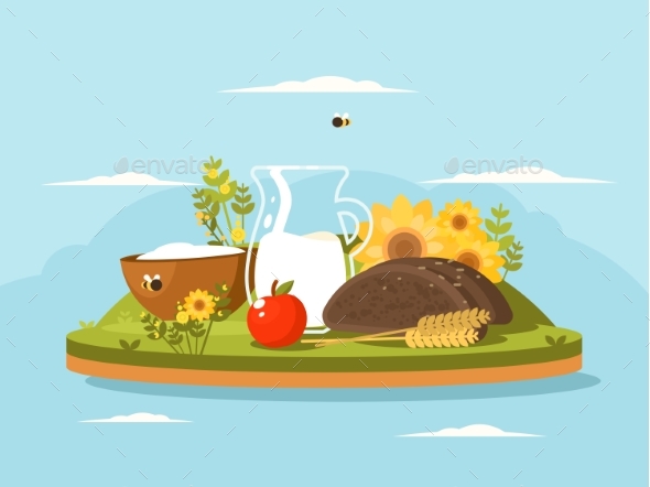 Fresh Dairy Products - Food Objects