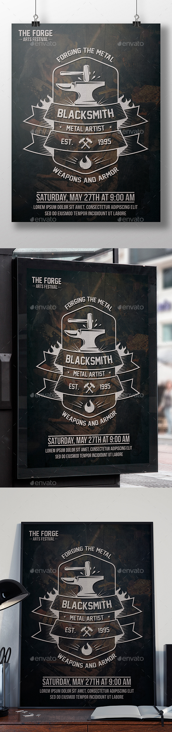 Blacksmith Flyer Template - Miscellaneous Events