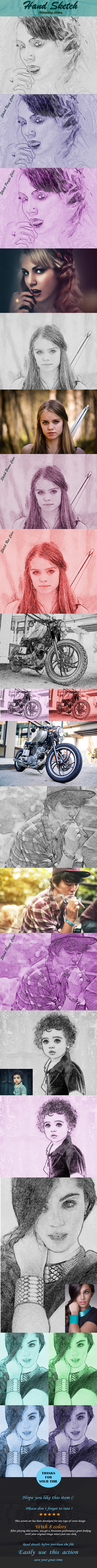 Hand Sketch Action - Photo Effects Actions