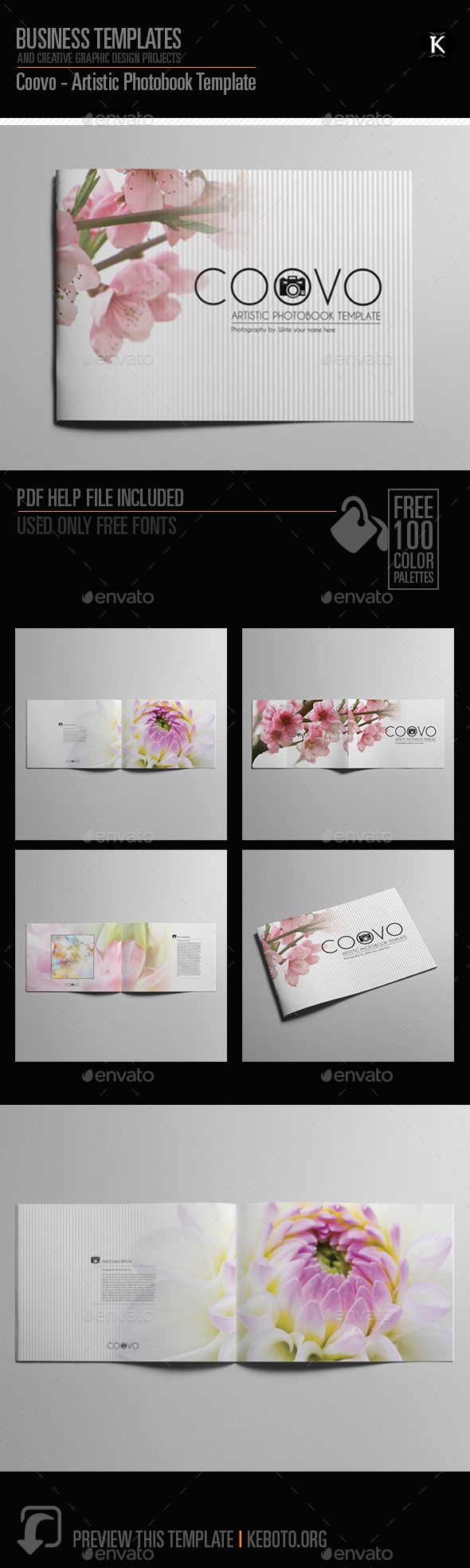 Coovo - Artistic Photobook Template - Photo Albums Print Templates