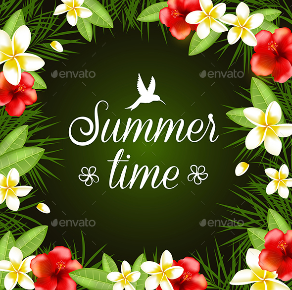 Tropical Flowers and Leaves - Flowers & Plants Nature