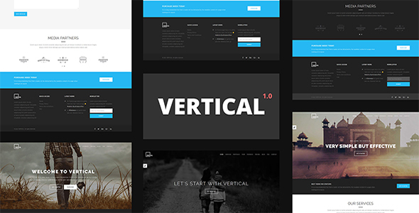 Great Vertical - One Page Multipurpose HTML5 Template