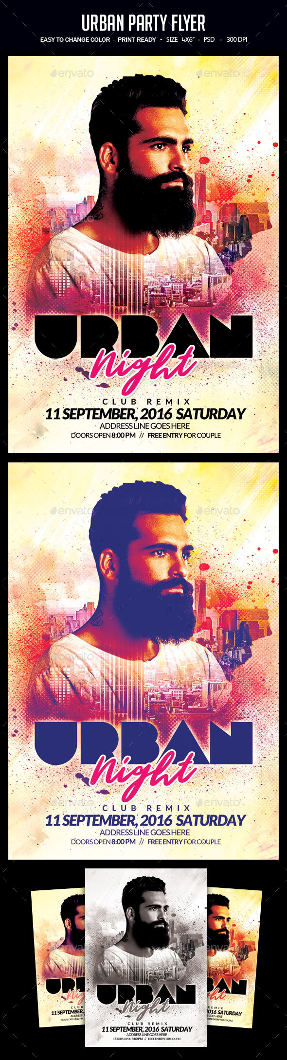 Urban Party Flyer - Clubs & Parties Events