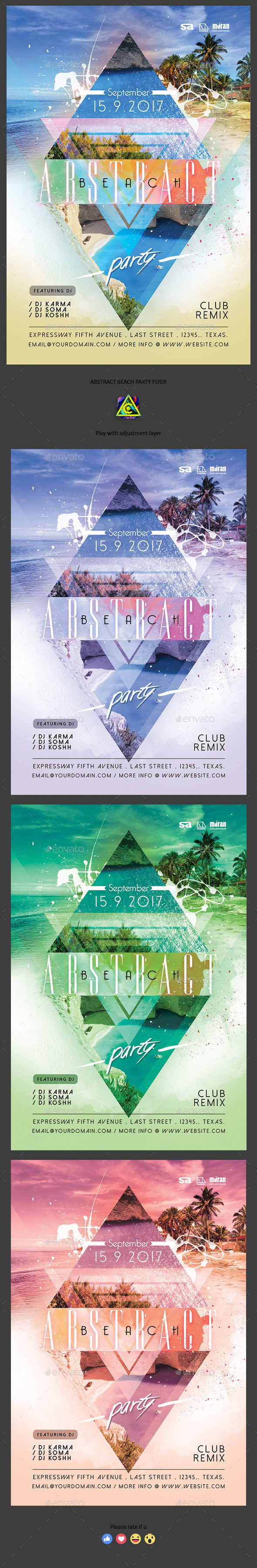 Abstract Beach Party - Clubs & Parties Events