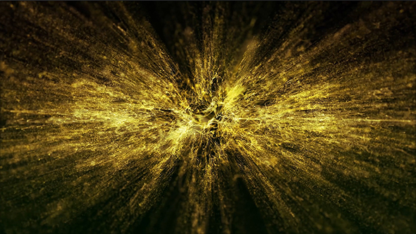 Fantastic Gold Particles Background