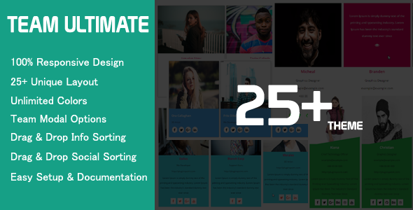 Team Ultimate Pro - WordPress Team Plugin - CodeCanyon Item for Sale