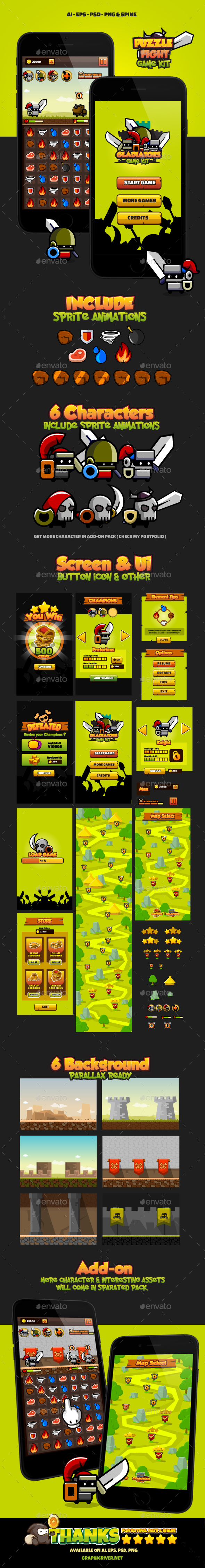 The Gladiators - Game Kits Game Assets