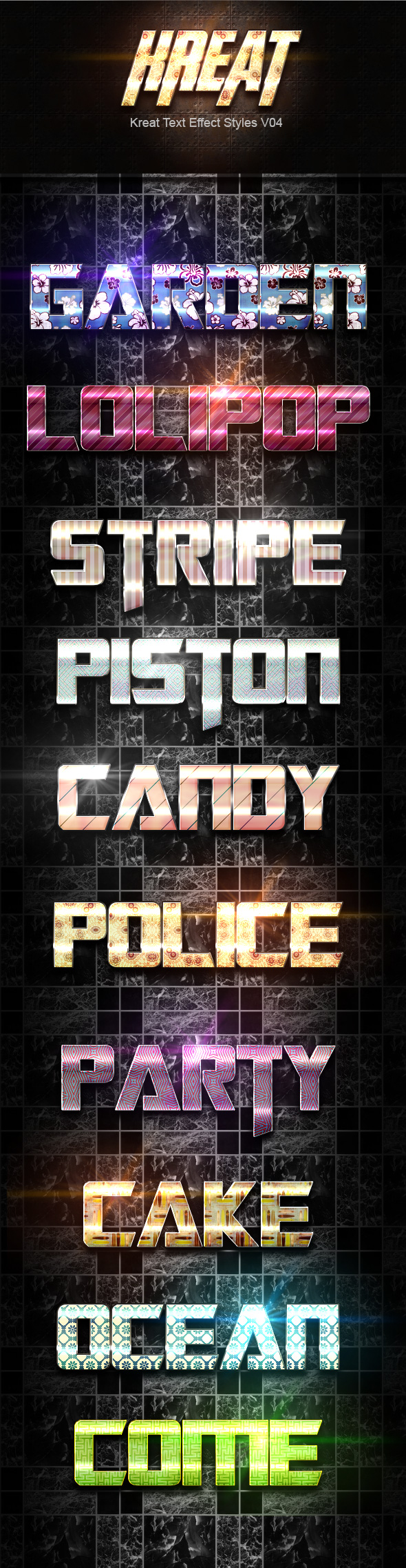 Kreat Text Effect Styles V04 - Text Effects Styles