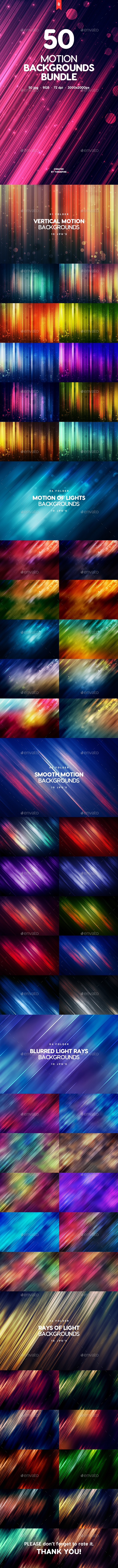 50 Abstract Motion Backgrounds Bundle - Abstract Backgrounds