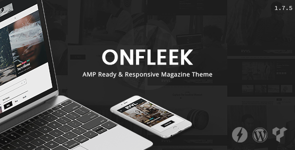 Onfleek - AMP Ready and Responsive Magazine Theme - News / Editorial Blog / Magazine