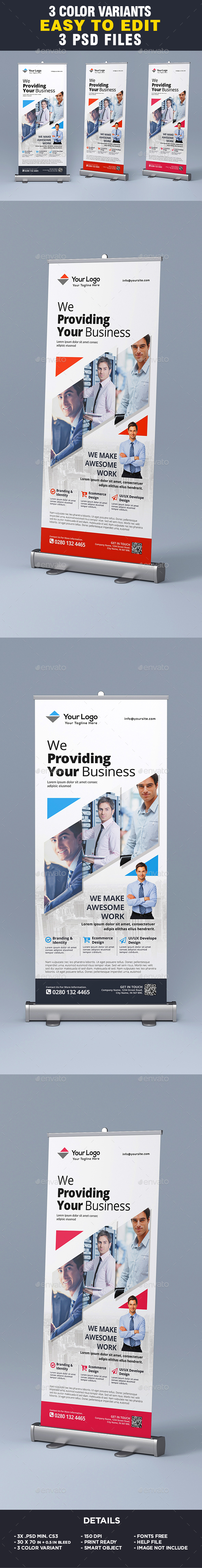 Corporate Roll-up Banners - Signage Print Templates