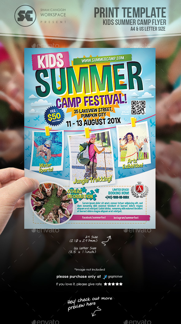 Kids Summer Camp Flyer