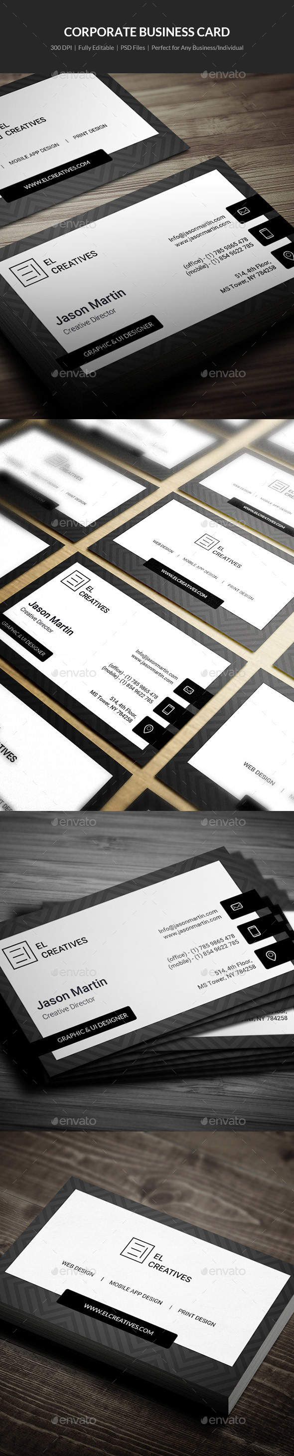 Creative Business Card - 01 - Corporate Business Cards