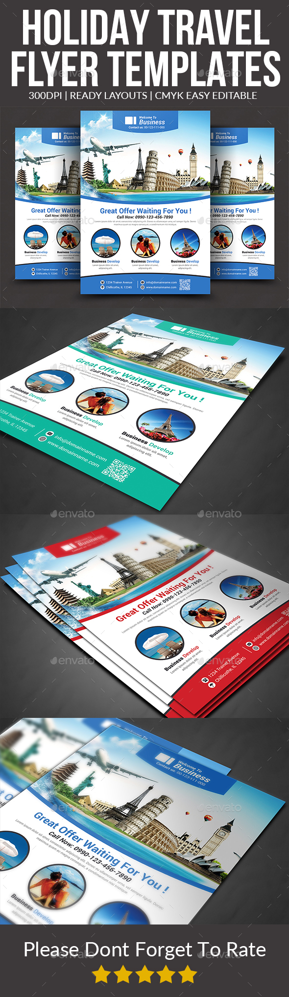 Holiday Travel Flyer Templates - Corporate Flyers