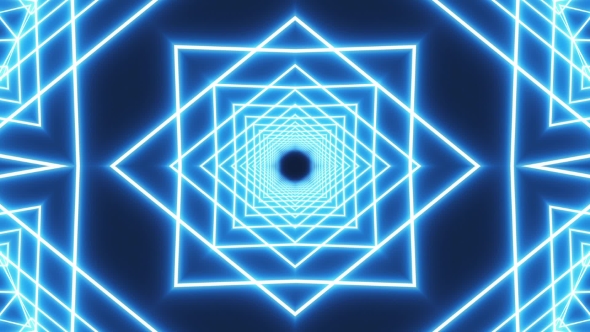 Loop Blue Neon Tunnel Background alt