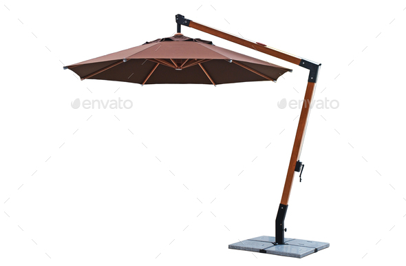 Umbrella use Umbrella use with Garden Furniture on White Background garden furniture