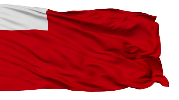 Abu Dhabi City Isolated Waving Flag alt