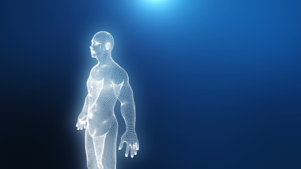 The Human Body Is Modeled of Points, Motion Graphics | VideoHive