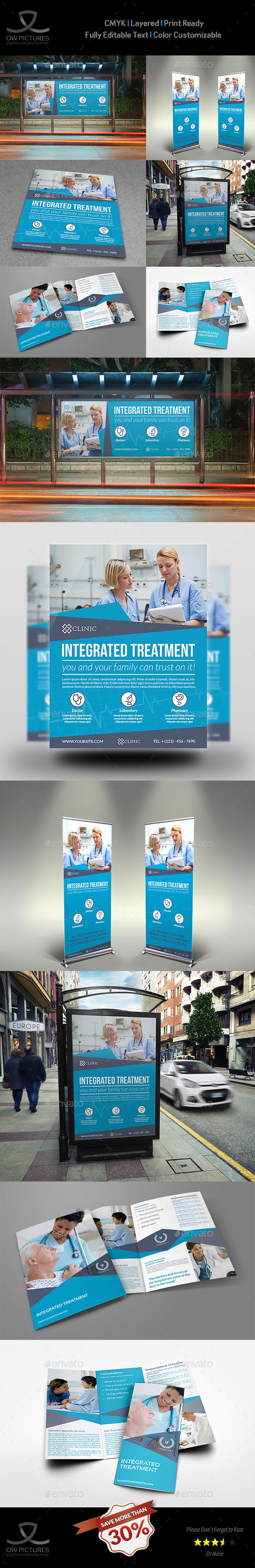 Medical Care Advertising Bundle - Signage Print Templates