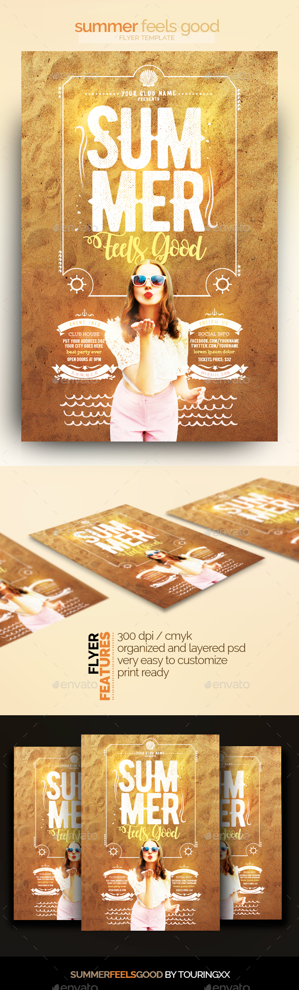 Summer Feels Good Flyer Template - Events Flyers