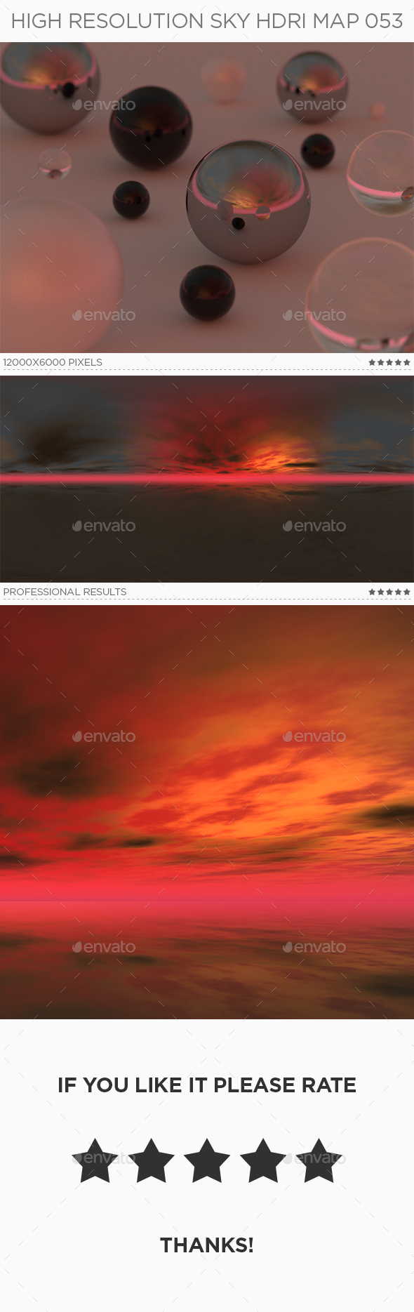 High Resolution Sky HDRi Map 053 - 3DOcean Item for Sale