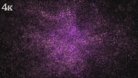 Purple Particles Magical Dust Background Loop