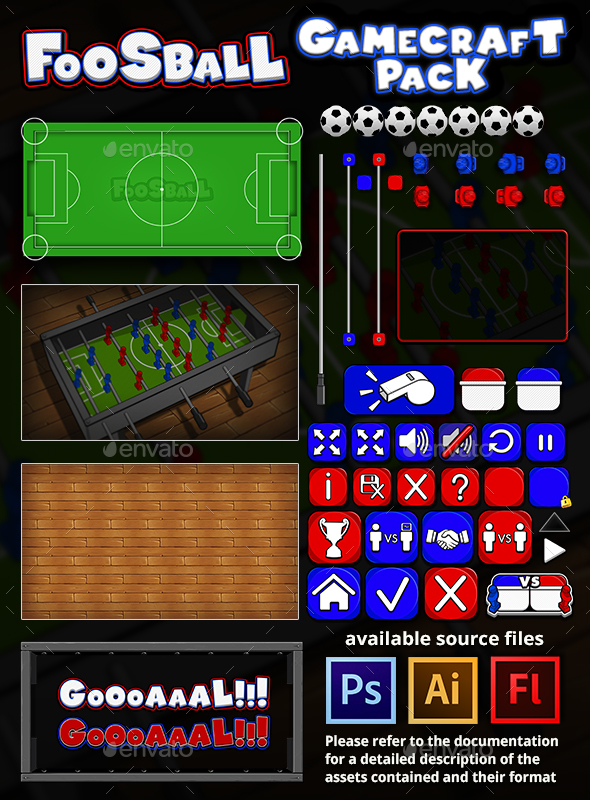 Foosball - Game Assets - Game Kits Game Assets